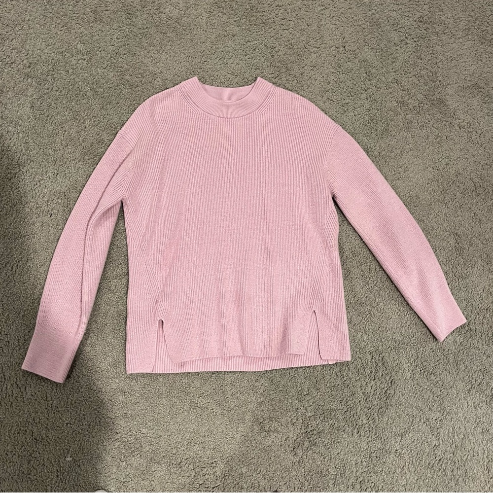 Women’s Lululemon Pink Merino Crewneck Sweater Size 6